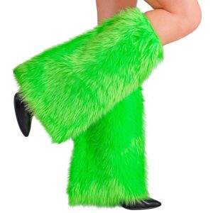 W WIDMANN MILANO Party Fashion - Jambiers en peluche, chauffe-jambes, accessoire de costume pour adultes, carnaval, soirée à thème