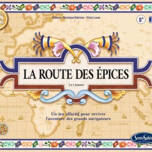 SentoSphère - LA ROUTE DES EPICES - Jeu de société - Revivre l'aventure de la Compagnie des Indes - A partir de 7 ans - Fabriqué en France, Bleu