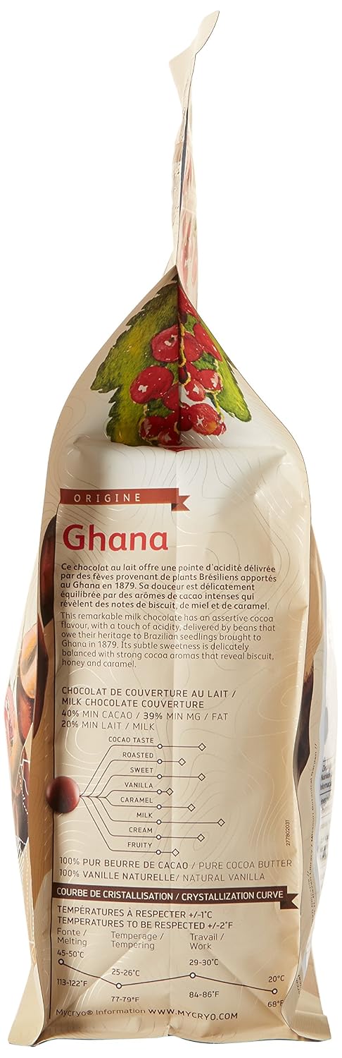 CACAO BARRY — Chocolat de couverture au lait Ghana 1 kg – Image 5