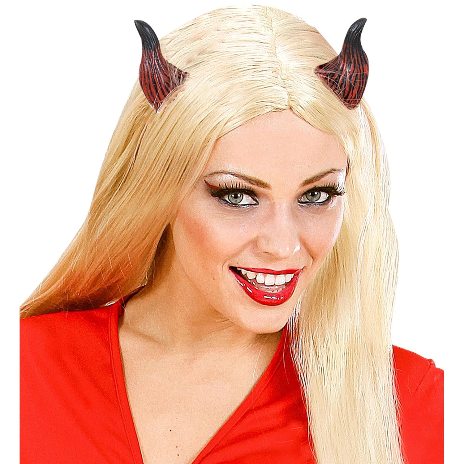 W WIDMANN MILANO Party Fashion, Corne de démon attrayante, confort optimal avec élastique, polyvalente pour toutes occasions, sécurité garantie, excellent rapport qualité-prix