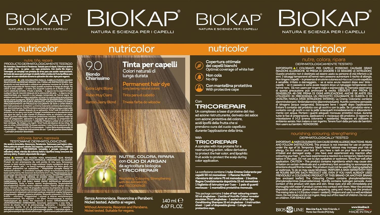 BIOKAP Nutricolor — Teinture cheveux blond très clair 140 ml – Image 2