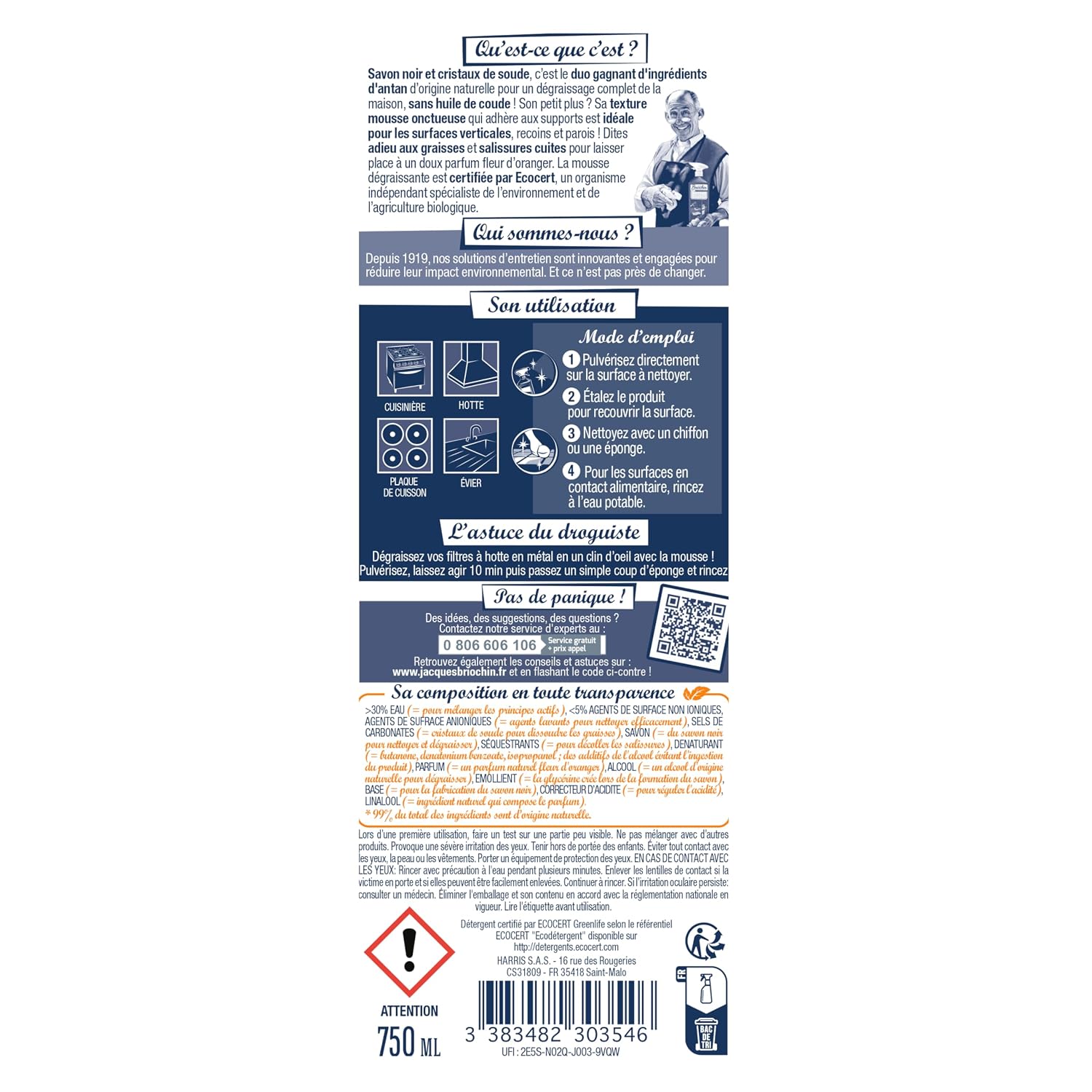 JACQUES BRIOCHIN — Mousse Dégraissante Cuisine 750mL – Image 6