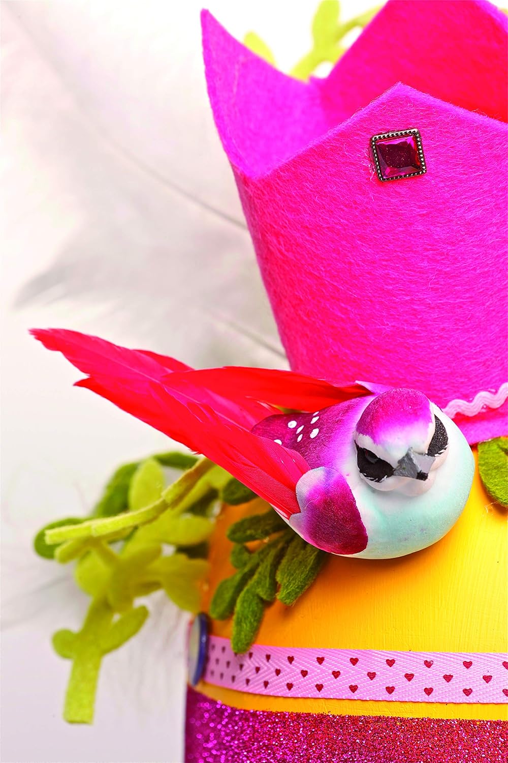 ARTEMIO — Lot de 6 Oiseaux multicolores sur pince 5 x 6 cm – Image 3