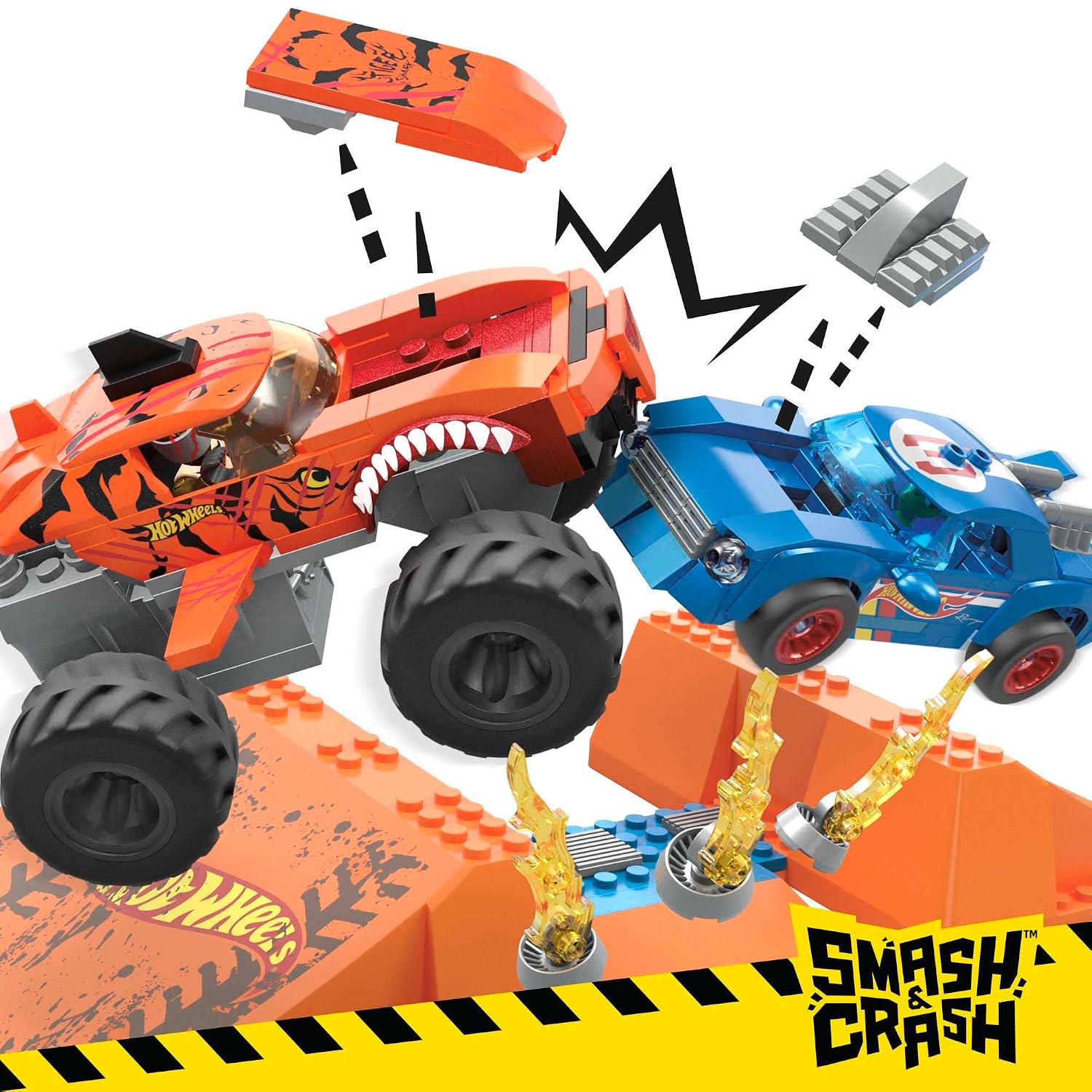 MEGA Hot Wheels — Coffret de Construction Tiger Shark 226 pièces – Image 6