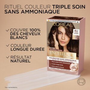 Alternative view of L'Oréal Paris Couleur Permanente Excellence Crèmes Universal Nude 8U Blond Clair Universel Couvre 100% Cheveux Blancs Longue Durée avec Micro-Kératine - 3 Teintes