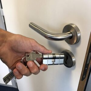 Alternative view of ABUS — Cylindre en laiton nickelé 45/45
