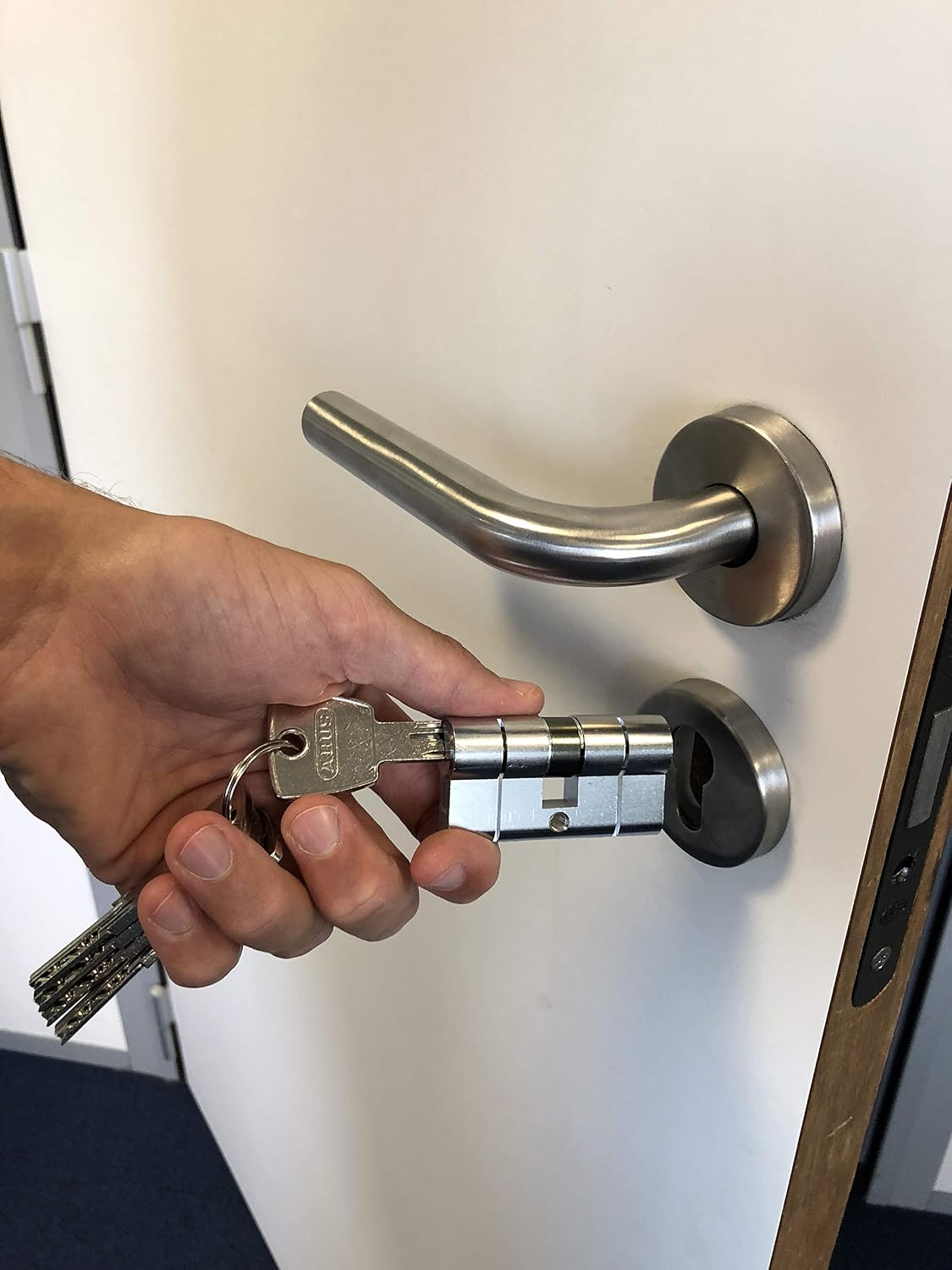 ABUS — Cylindre en laiton nickelé 45/45 – Image 2