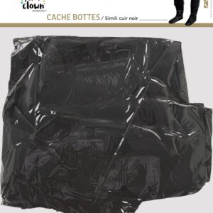 Alternative view of P'TIT CLOWN — Sur-bottes de déguisement adulte noir
