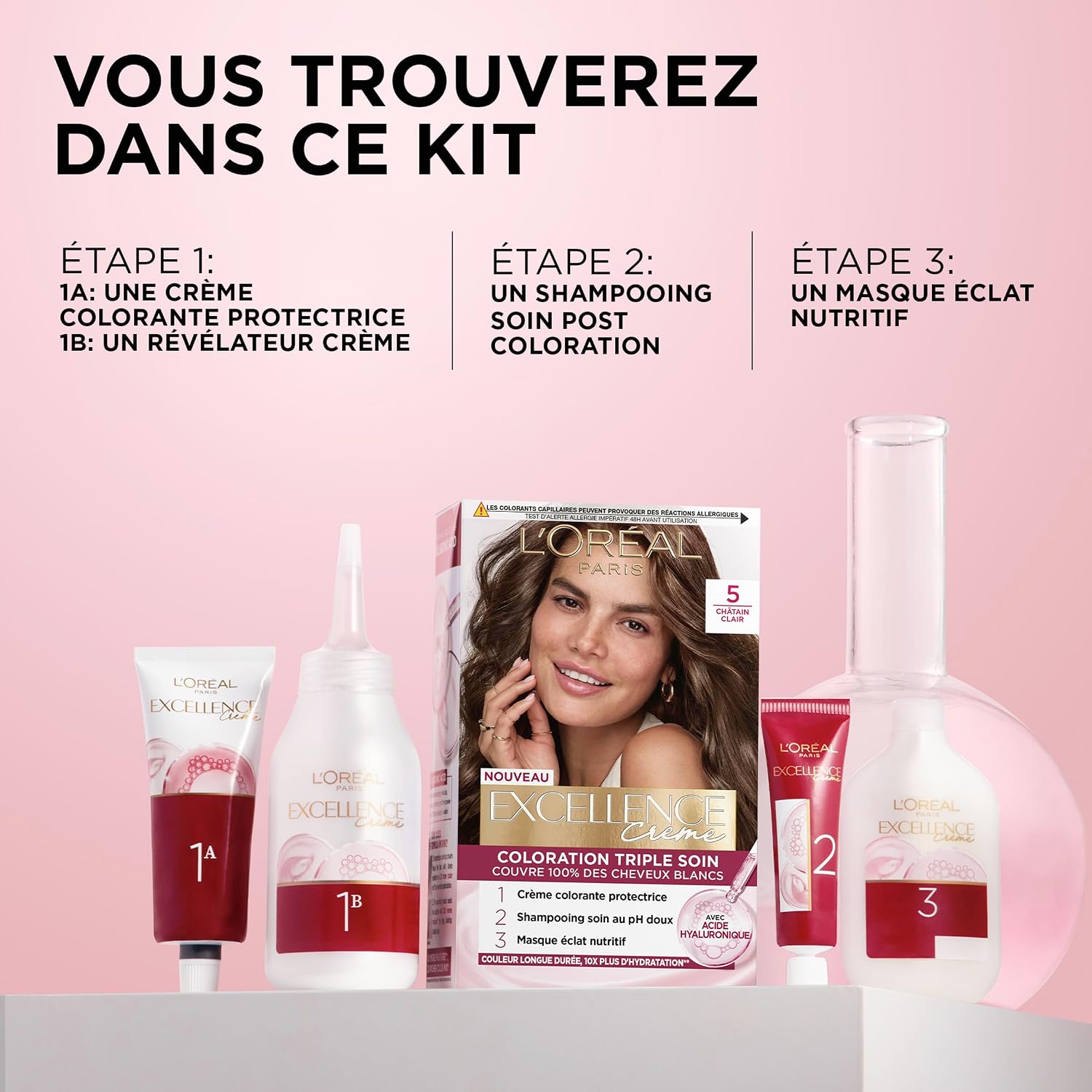 L'ORÉAL PARIS Excellence Crème — Coloration permanente 5,15 Marron glacé – Image 6