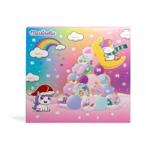 MARTINELIA – Calendrier De l’Avent Beauté Enfant 24 Jours – 24 Surprises Enchantées – Maquillage - Accessoires - Soins Pour Petite Fille - Dès 5 ans