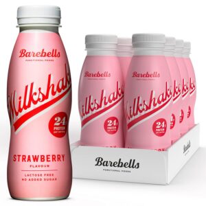 Barebells | Pack De Barebells Milkshake (8x330 Ml) | Boissons protéinées | Pack de milkshakes protéinés - Fraise