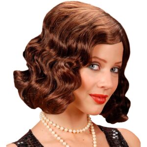 W WIDMANN MILANO Party Fashion - Perruque années folles, années 20 & 30, Charleston, Flapper, Carnaval