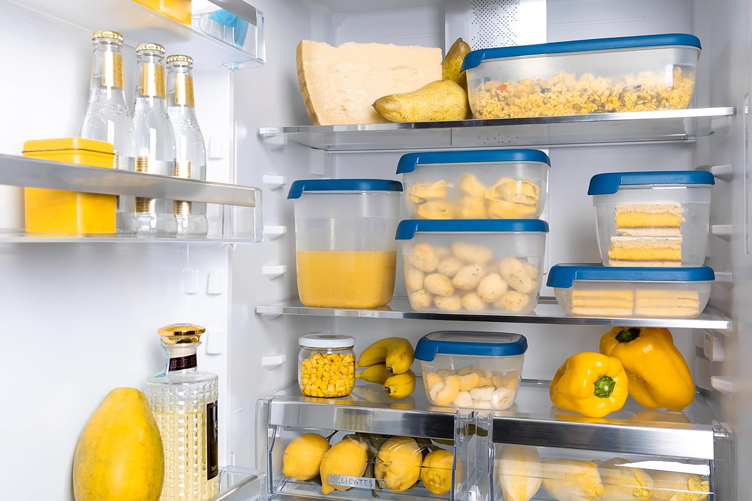 CURVER — Boîte alimentaire carrée 2,6L bleue – Image 2