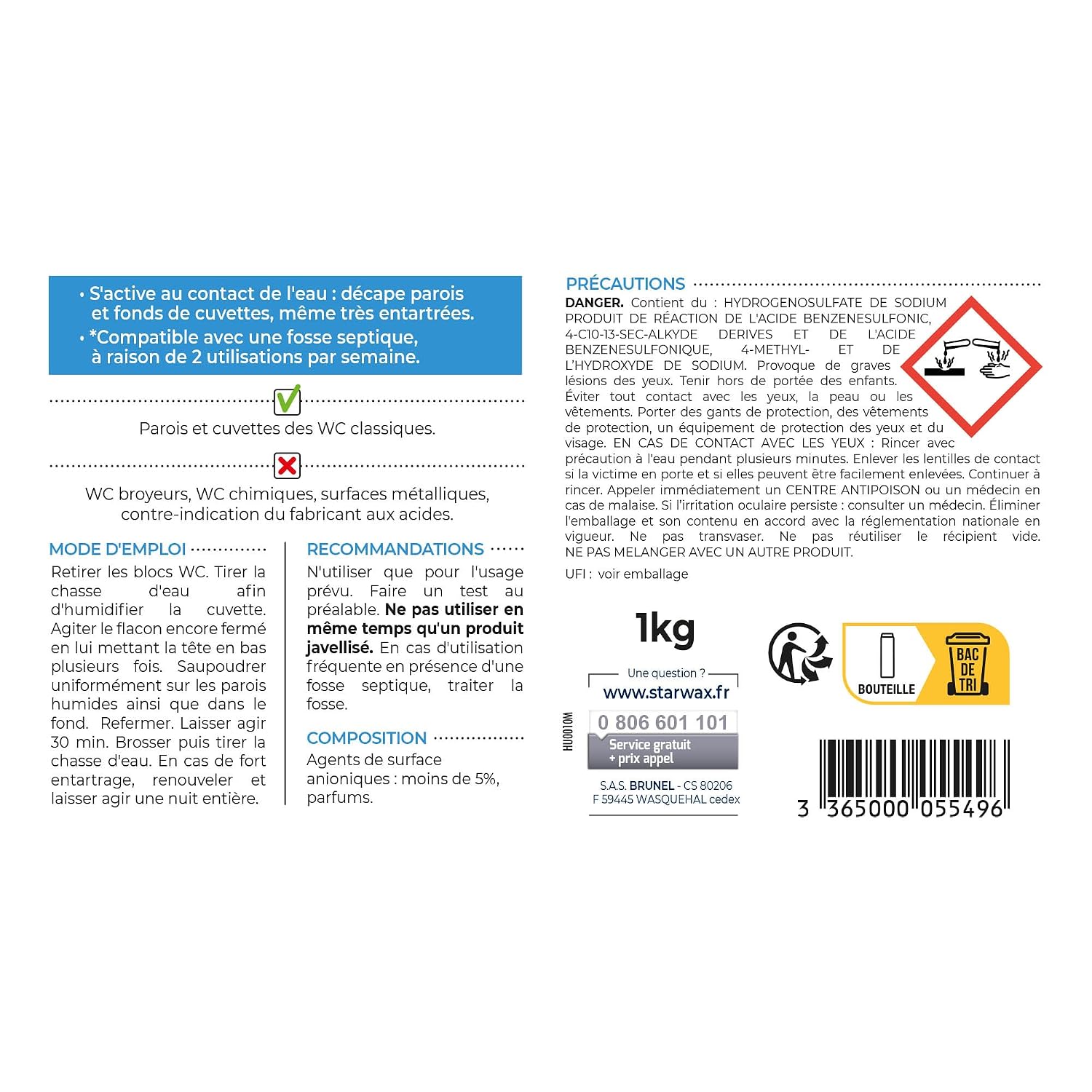 STARWAX — Détartrant surpuissant en poudre pour WC – Image 6