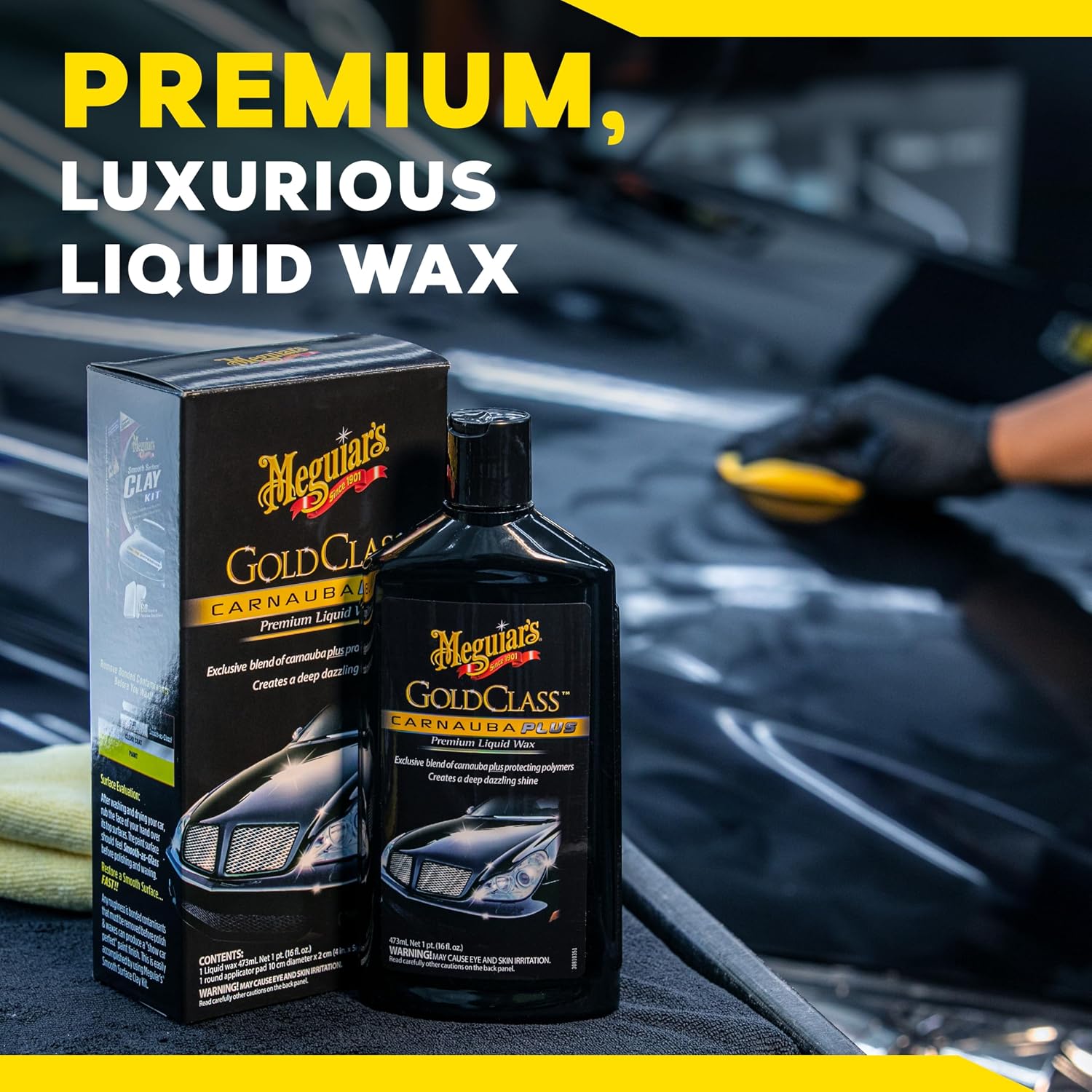 MEGUIAR'S Gold Class Carnauba Plus — Cire Liquide 473ml – Image 7