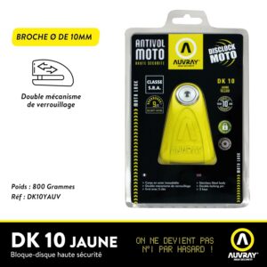 Alternative view of AUVRAY Block Disc DK-10 — Antivol bloque-disque SRA