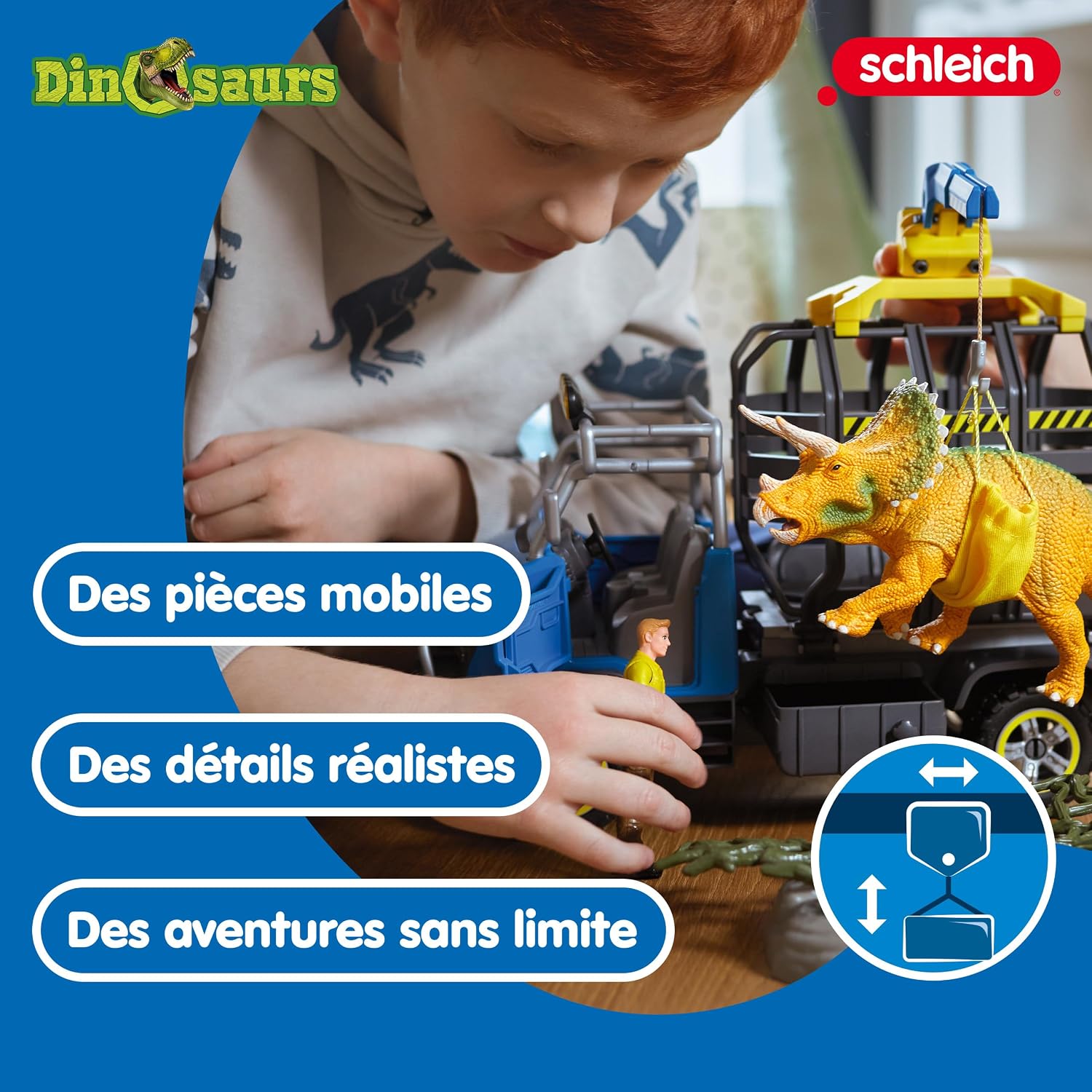 SCHLEICH Dinosaurs — Mission de transport Dino, 43 pièces – Image 2