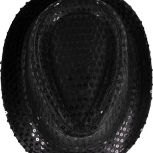 Alternative view of P'TIT CLOWN — Chapeau Borsalino à Sequins Noir