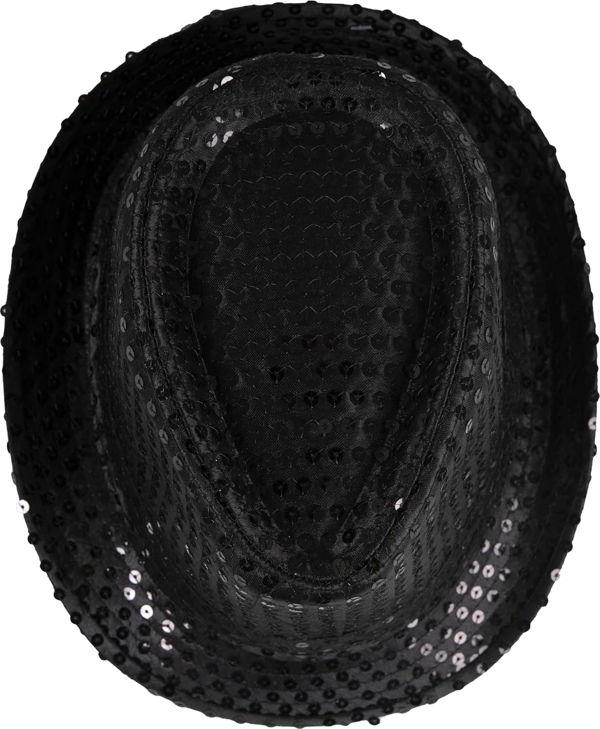 P'TIT CLOWN — Chapeau Borsalino à Sequins Noir – Image 2