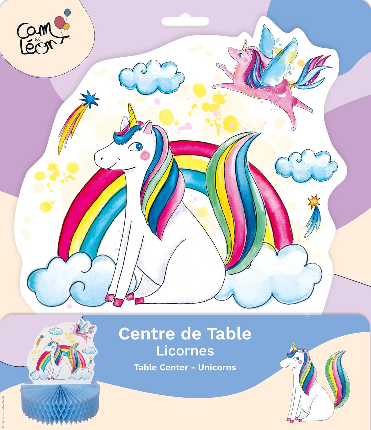 CAM ET LEON — Centre de table Licornes multicolore – Image 2