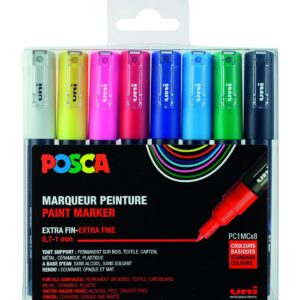POSCA Set 8 MARQUEURS PC1MC Pochette Classique