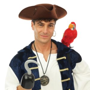 Alternative view of P'TIT CLOWN — Chapeau de pirate adulte marron