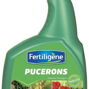 FERTILIGÈNE Insecticide Pucerons Prêt à l'Emploi 800ml – À base d'Huile de Colza – Élimine Acariens & Cochenilles – Utilisable en Agriculture Biologique