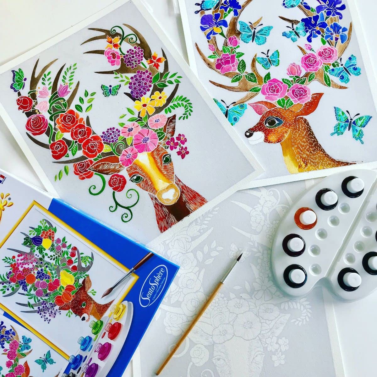 SENTOSPHÈRE Aquarellum — Kit Peinture Cerfs Enchantés – Image 2