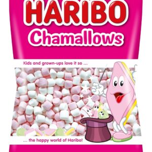 HARIBO - Mini Chamallows - Bonbons Guimauves Fruités - Sans Gluten & Sans Colorants Artificiels - Sachet Vrac 1 kg