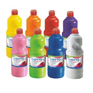 Omyacolor 1 litre de gouache Lot de 8 Assortis