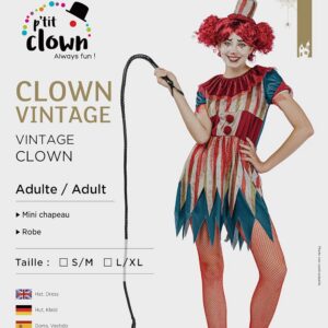 Alternative view of P'TIT CLOWN — Costume Clown Vintage Femme