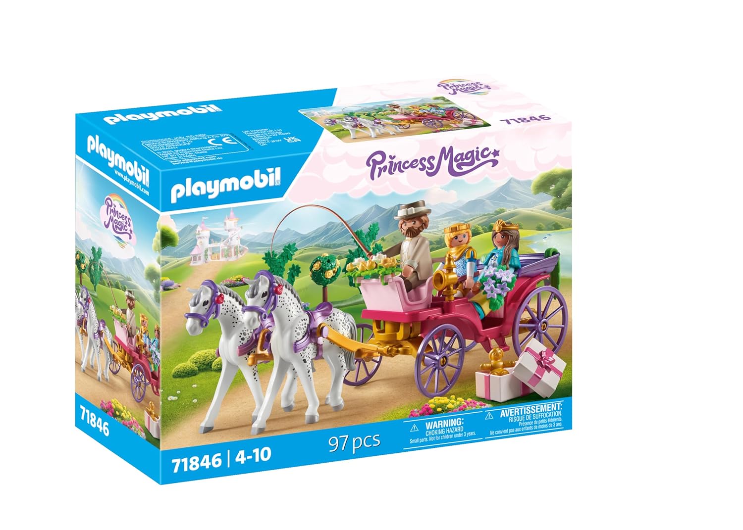 PLAYMOBIL 71846 Caleche avec couple princier et cocher