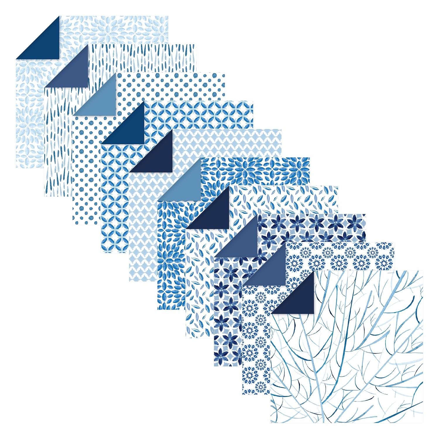 CLAIREFONTAINE Shibori — 60 Feuilles de Papier Origami 15x15cm – Image 2