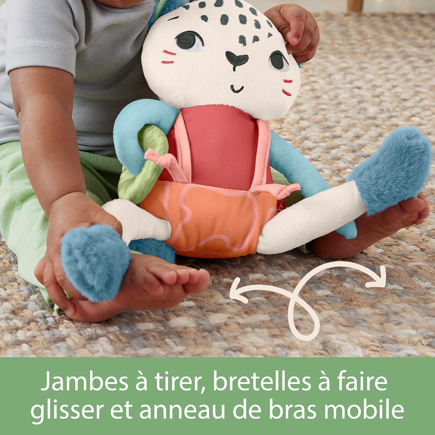 FISHER-PRICE — Peluche Léopard des Neiges d'Activités Bébé – Image 3