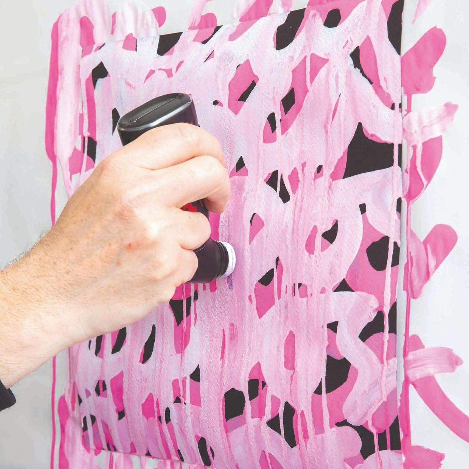 POSCA - Uni Mitsubishi Pencil - Marqueur MOP'R - Pointe Ronde XXL 3-19 mm - Forme Ergonomique, Corps Semi-Rigide - Marqueur Peinture À Base d'Eau - Tout Support - Rouge X4 – Image 3