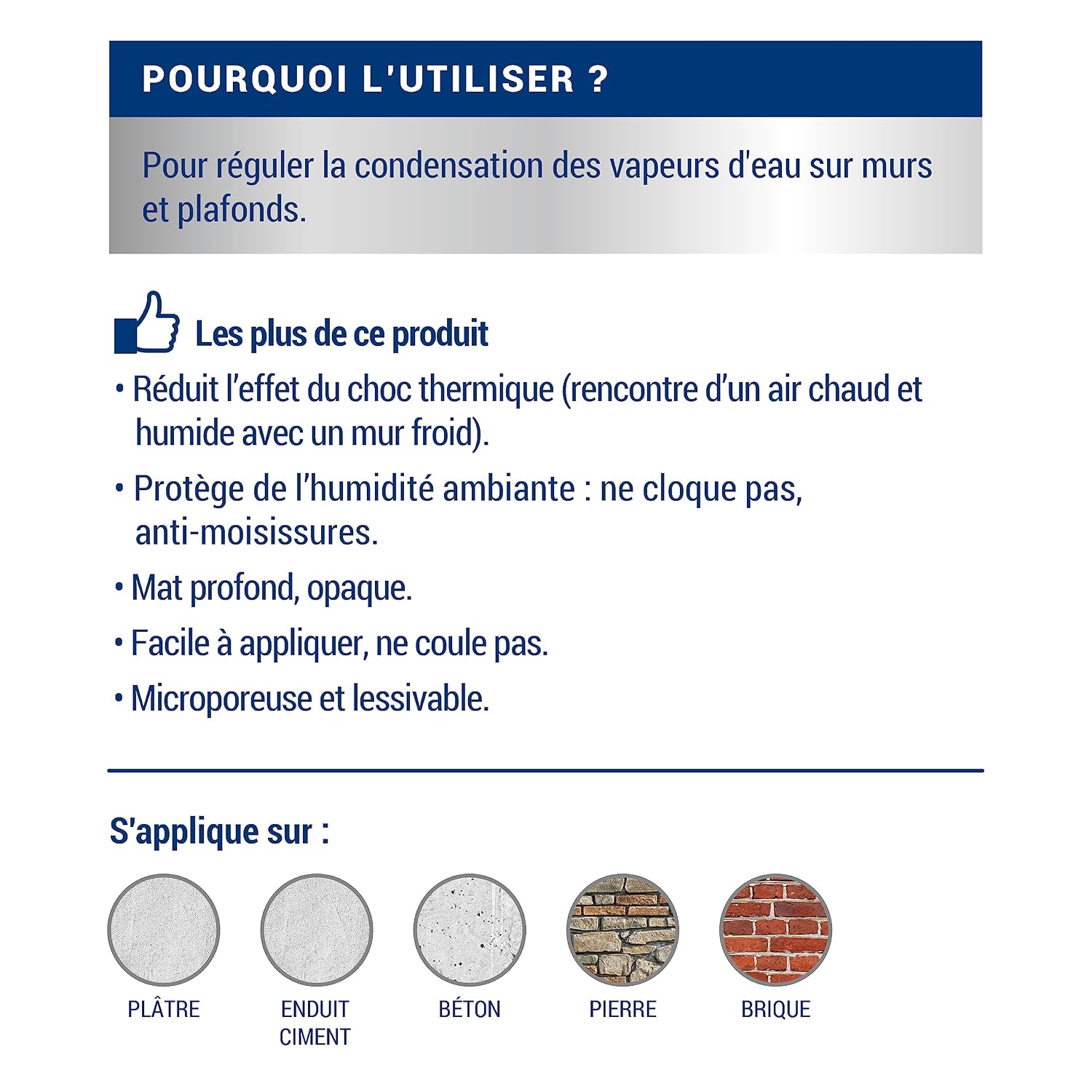 RIPOLIN — Peinture anti-condensation mate 2,5L blanc – Image 5