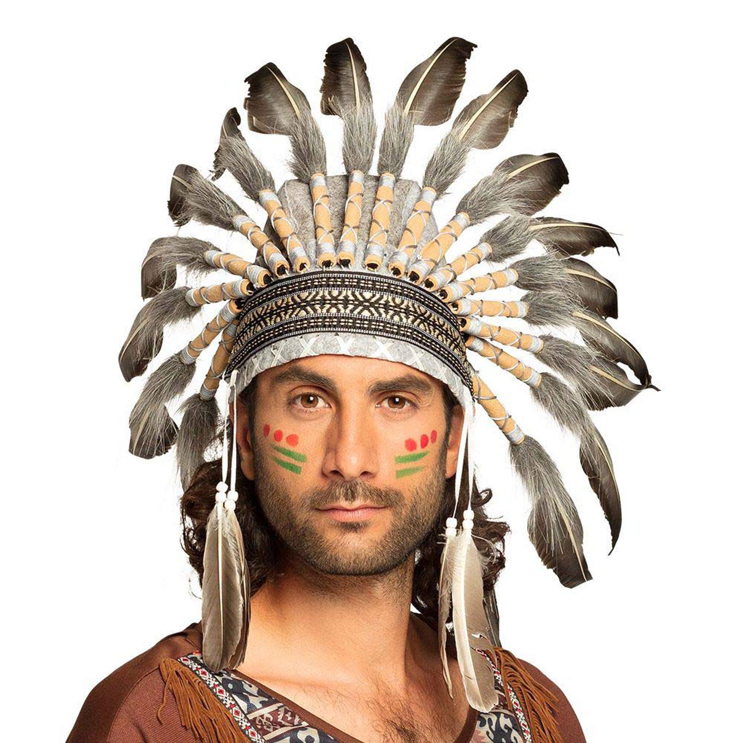 BOLAND — Coiffe d’Indien à Plumes et Perles – Image 3