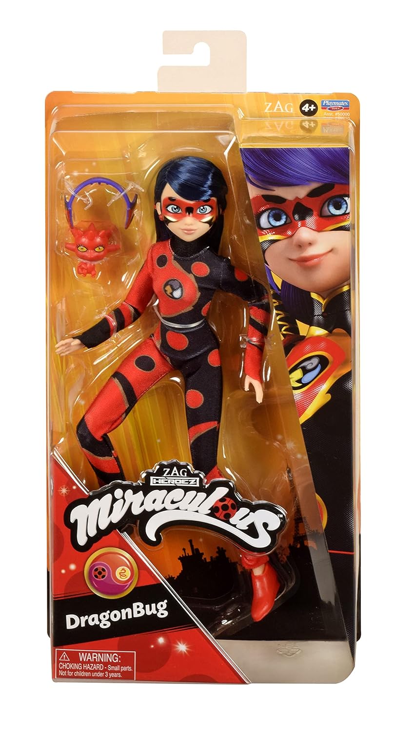 BANDAI Miraculous Ladybug — Poupée articulée Dragon Bug 26 cm – Image 3