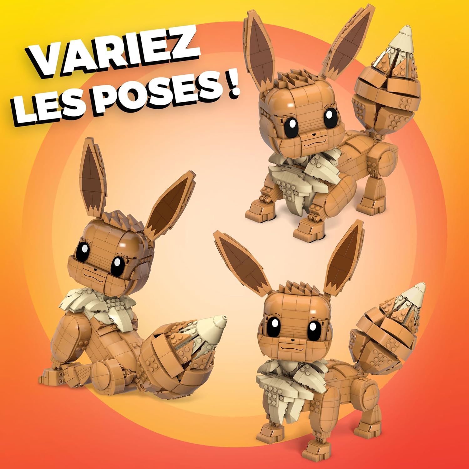 MEGA Pokémon — Figurine Évoli articulée 29 cm 834 pièces – Image 2