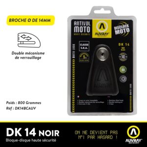 Alternative view of AUVRAY Block Disc DK-14 Black Classe SRA