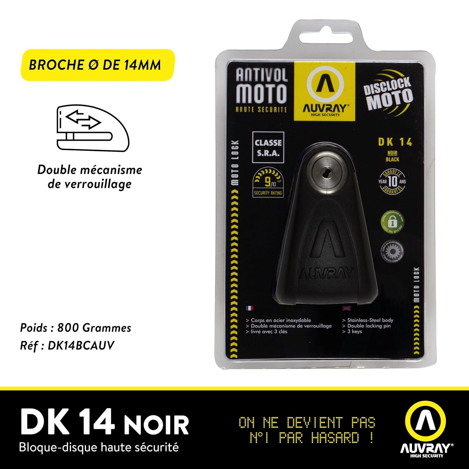 AUVRAY Block Disc DK-14 Black Classe SRA – Image 2