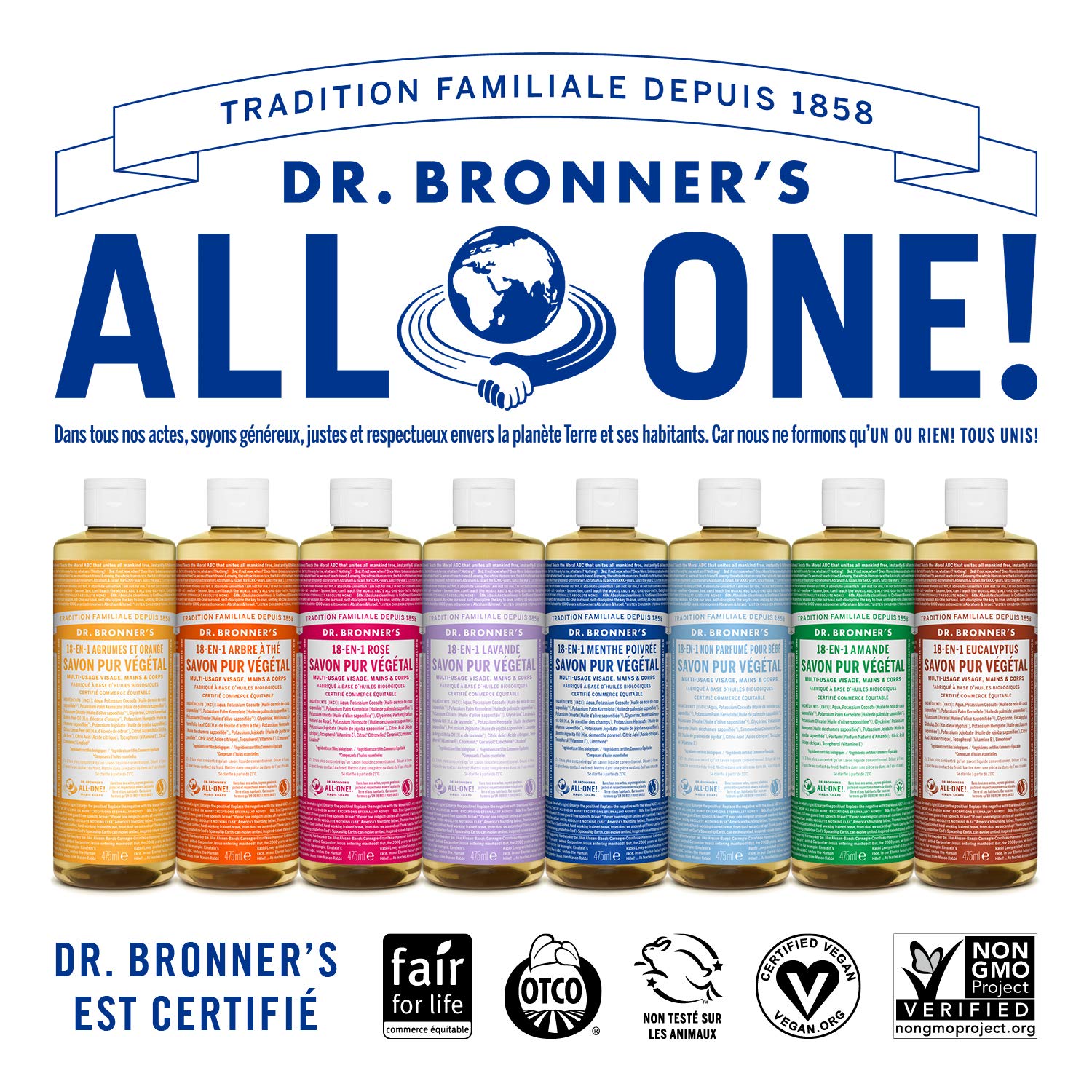 DR BRONNER'S — Savon Liquide Eucalyptus 475 ml – Image 3