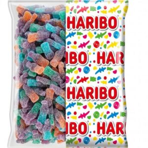 HARIBO - Purple Cola PIK - Bonbons Piquants - Sans Colorants Artificiels - 3 Goûts Mystères - Sachet Vrac 2 kg