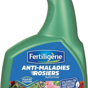 Fertiligène FSUROS800 - Pulvérisateur Anti-Maladies Rosiers Naturel 800 ML - Préventif et curatif - Combat l'oïdium et Les Taches Noires - Protège Contre l'appation de Maladies - Fabriqué en France