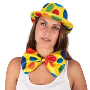 P'TIT CLOWN - 13112 - Nœud Papillon Géant de Clown - Accessoire de Déguisement - Parfait pour Carnaval, Fêtes à Thèmes, Cirque, Soirées Costumées, Cirque