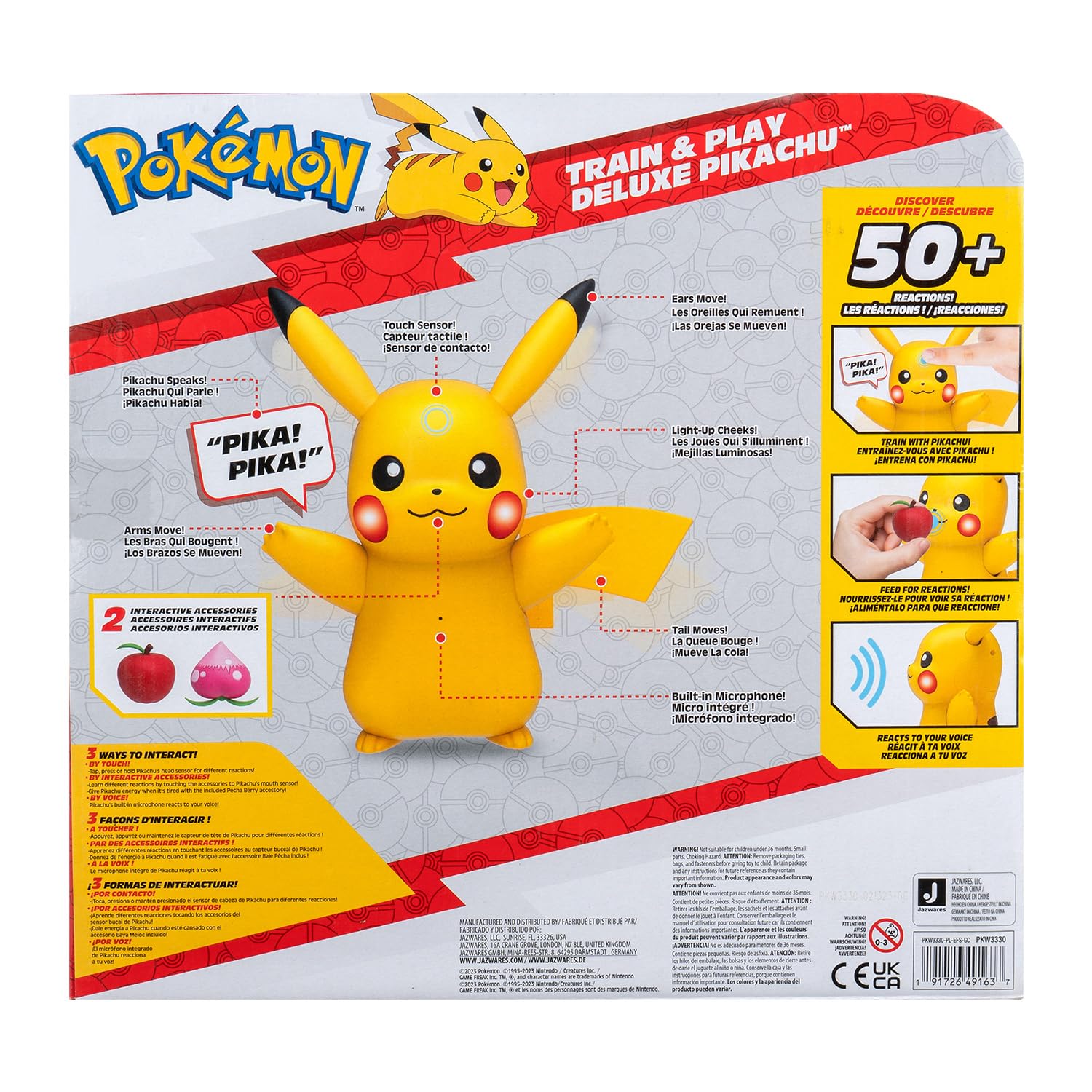 BANDAI Pokémon — Pikachu Deluxe interactif et accessoires – Image 6