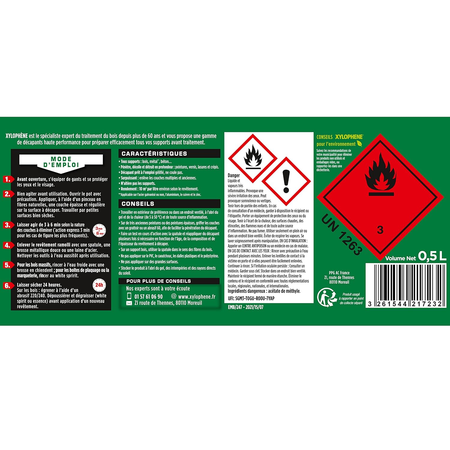 XYLOPHENE — Décapant Gel Multi-Supports 0,5L – Image 2