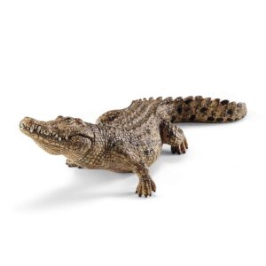 Schleich 14736 Crocodile, dès 3 ans, Wild Life - figurine, 18 x 6,7 x 5,2 cm
