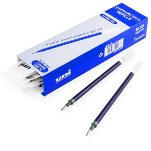 Uni-Ball Signo UM-153 Pen Refills - 1.0mm Nib - Gel Ink - Blue - Pack of 12 Refills