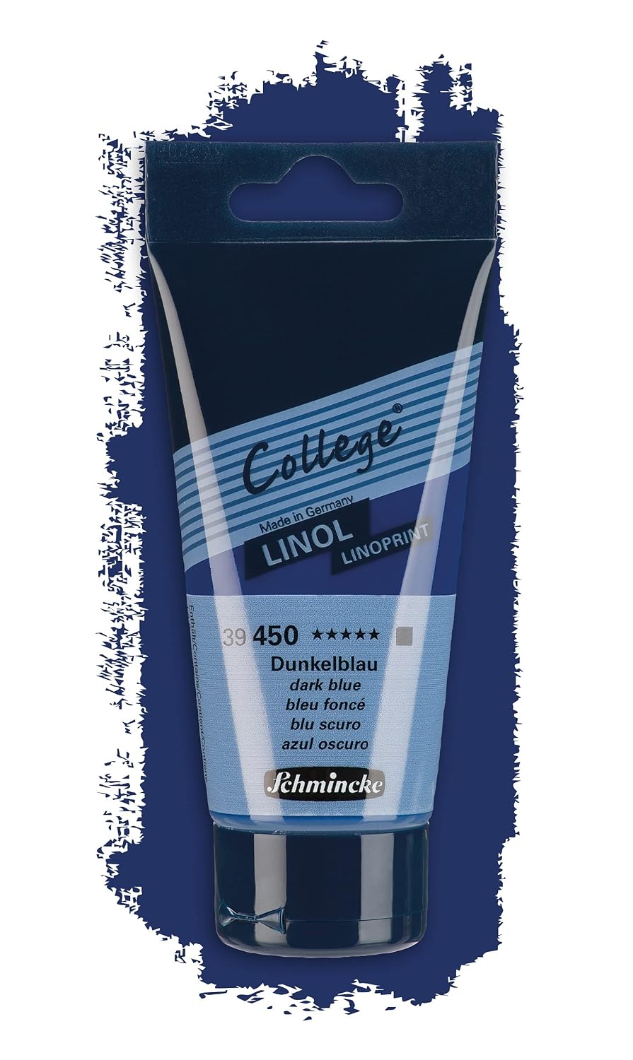 SCHMINCKE College Linol — Encre pour linogravure bleu foncé 75 ml – Image 2